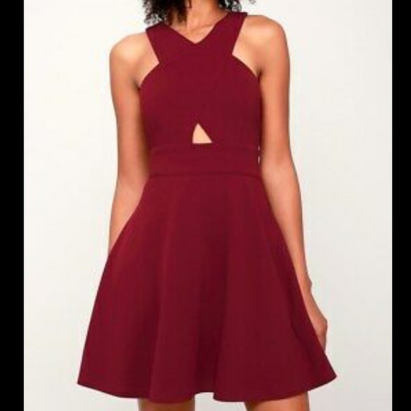 Lulus Dresses & Skirts - LULUS BURGUNDY RED COCKTAIL FORMAL DATE DRESS S 6